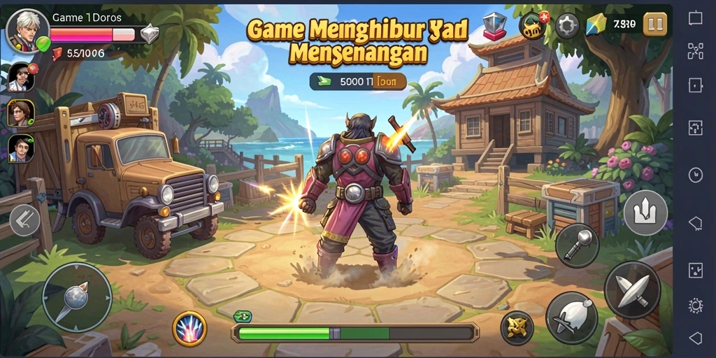 Tampilan gameplay 55RP yang menarik dan interaktif.