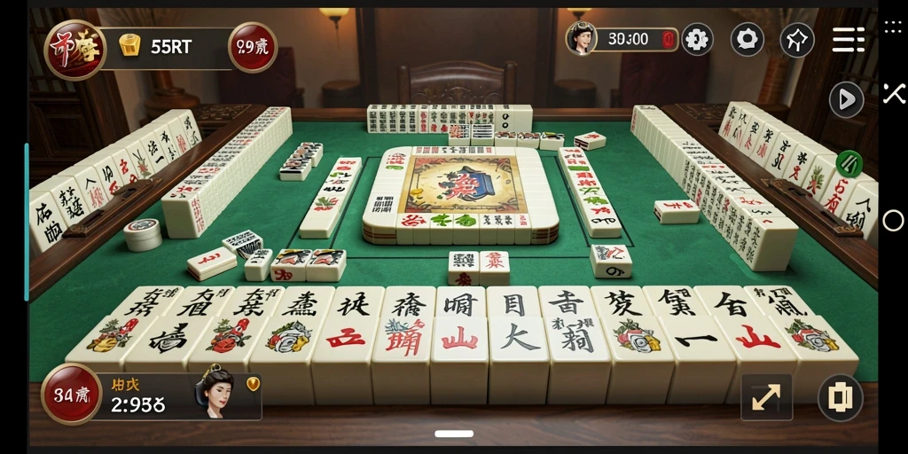 Tampilan gameplay Mahjong yang menantang dan memikat di 55RT.