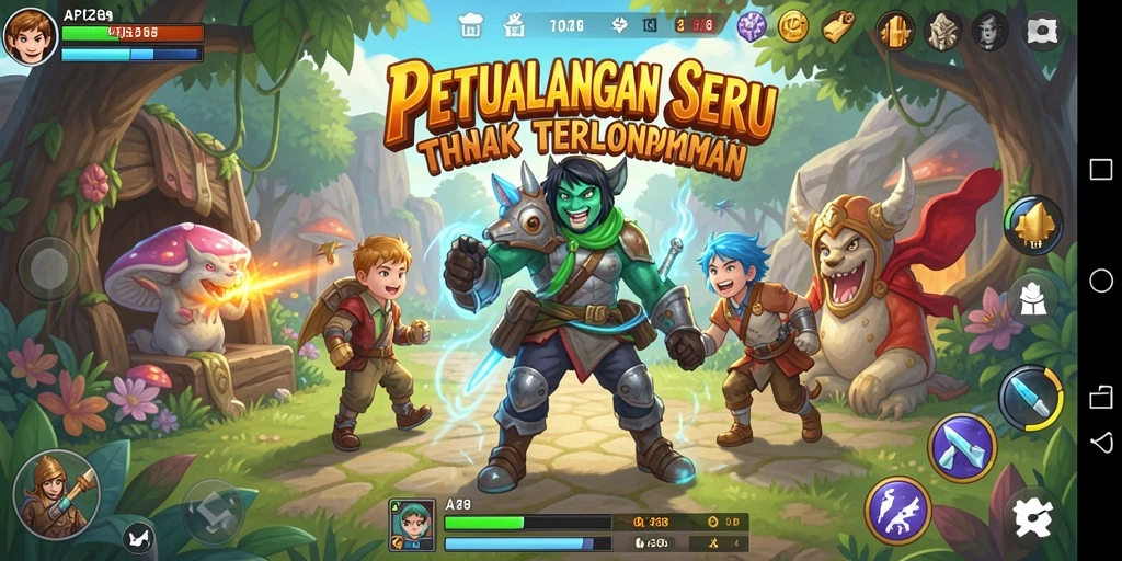 Tangkapan layar menunjukkan petualangan seru di dalam API288.