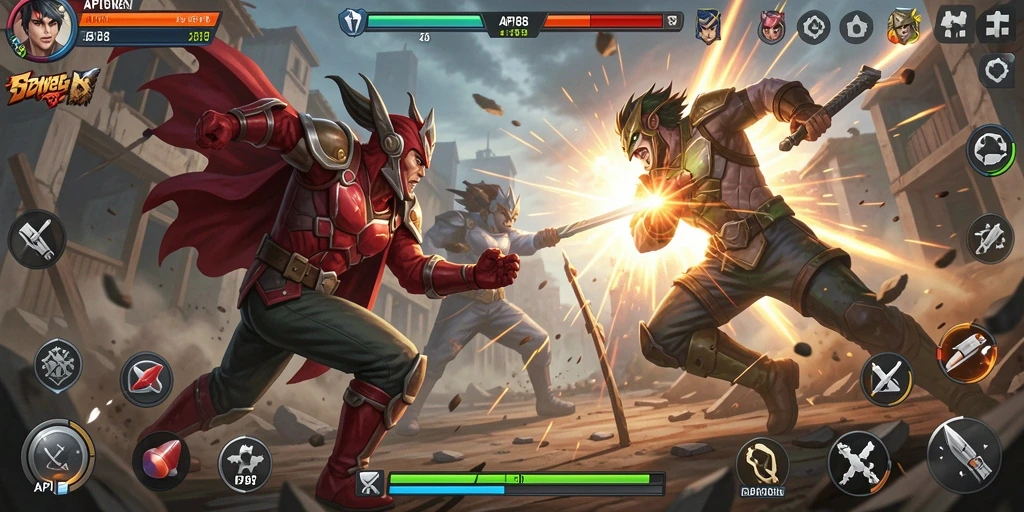 Tampilan gameplay intens dan seru di API88