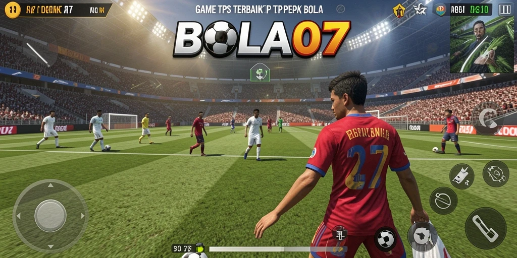 Screenshot BOLA07 menampilkan aksi seru di lapangan pertandingan.
