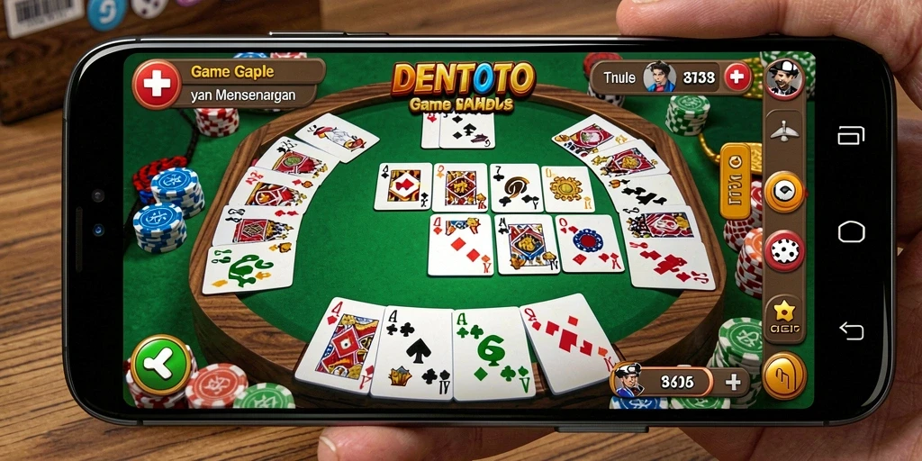 Tampilan gameplay DENTOTO yang seru dan penuh warna.
