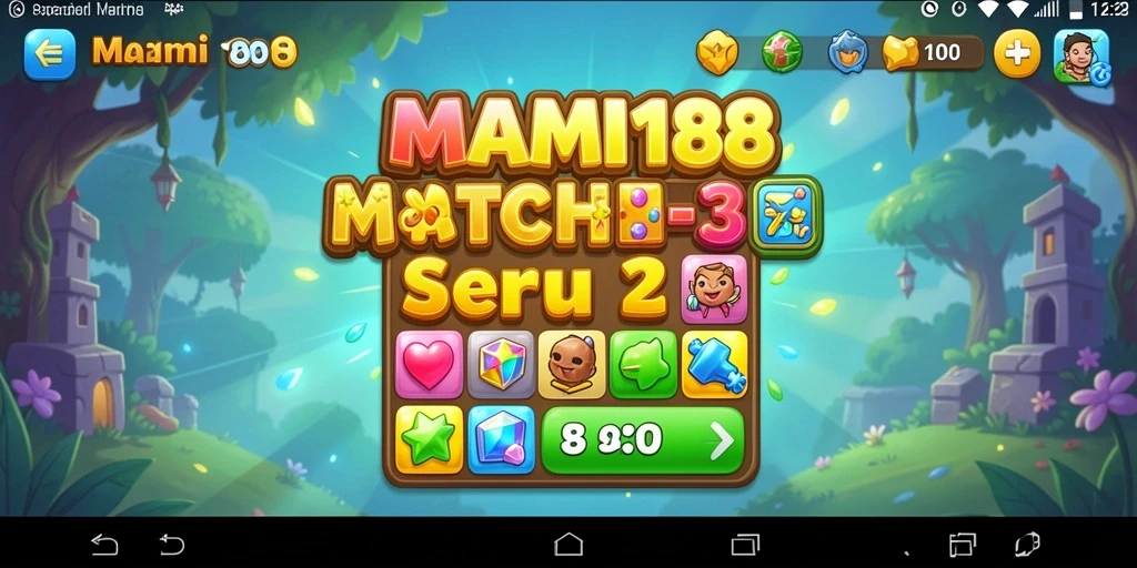 Tampilan menarik dari gameplay MAMI188 dengan elemen Match-3 yang seru.