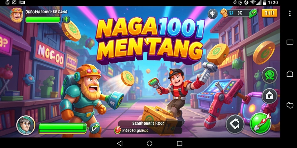 Tangkapan layar utama NAGA1001 menunjukkan gameplay seru penuh tantangan.