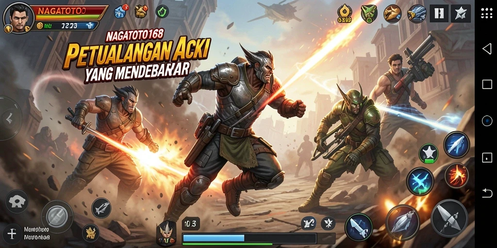 Tampilan menegangkan dari gameplay NAGATOTO168 yang menguji refleks pemain.