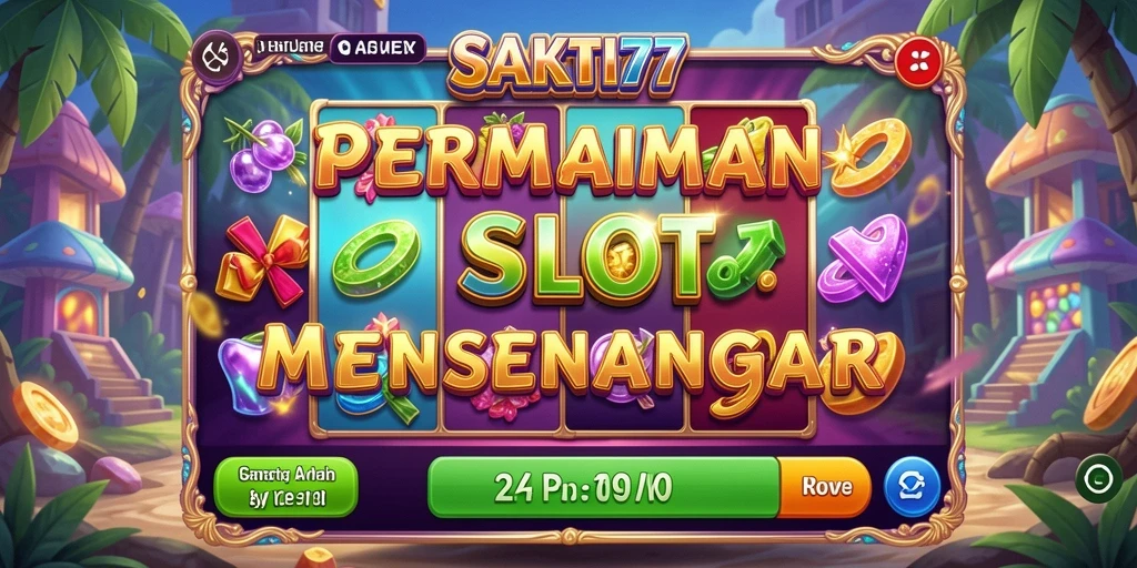 Tampilan gameplay menarik SAKTI77 yang penuh warna dan efek visual.